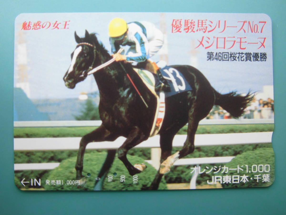 JR東 オレカ 使用済 競馬 JRA 優駿馬シリーズ №7 メジロラモーヌ 桜花賞 【送料無料】拍卖
