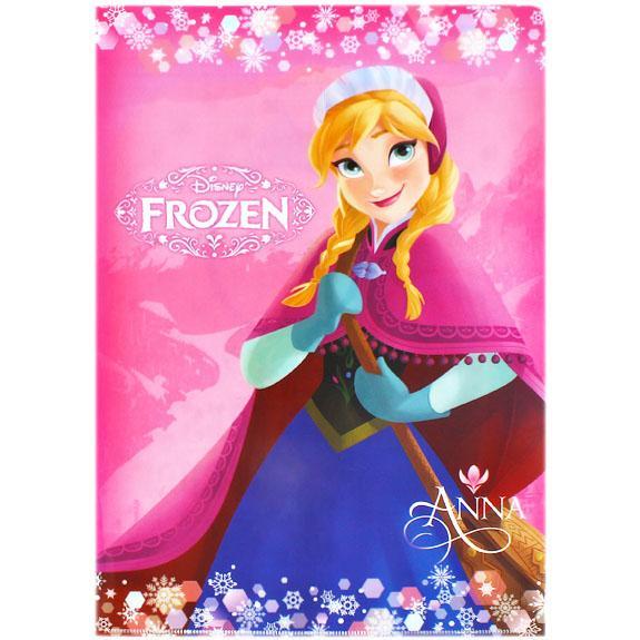 ディズニー ダブルポケットクリアファイル A4 アナとエルサ アナと雪の女王拍卖