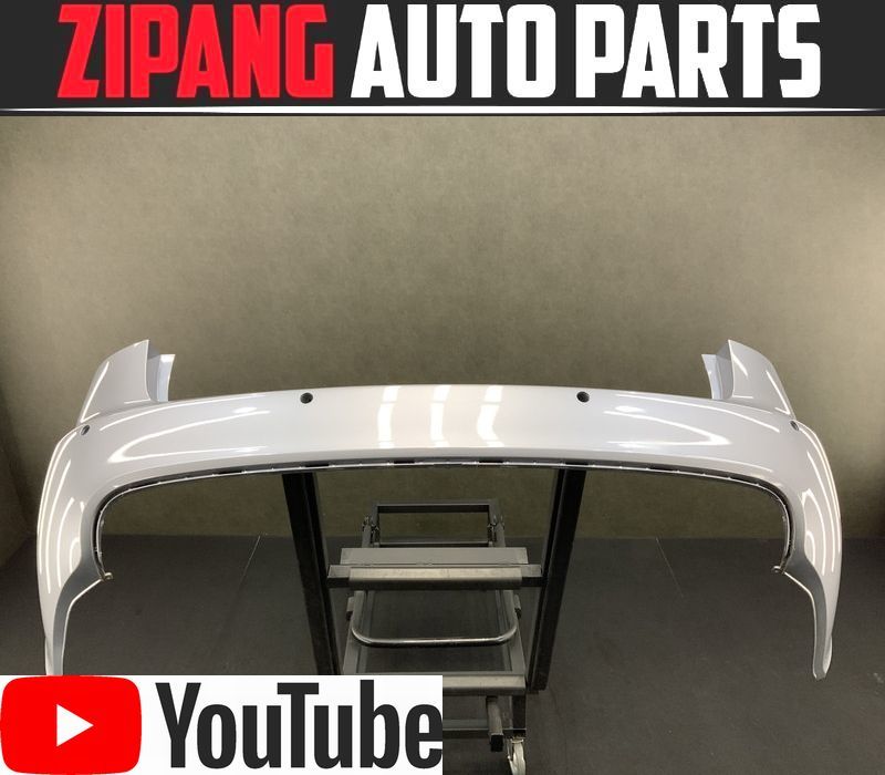 AU069 4F A6 アバント 3.2FSI クワトロ Sライン 純正 リア バンパー ◆LY7J AシルバーPM 【動画有り】○拍卖