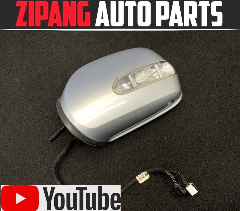 MB203 X164 GL550 左 ドアミラー 電格式 ウインカー/ウェルカムランプ付 ◆C775 イリディウムシルバーM 【動画有り】○拍卖