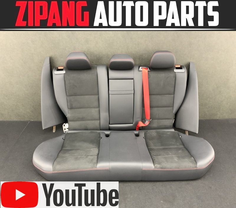 MB210 W204 C200T AMGスポーツ プラス 後期 リア シート/ヒーター無し ◆アルカンコンビ/赤ステッチ 【動画有り】拍卖