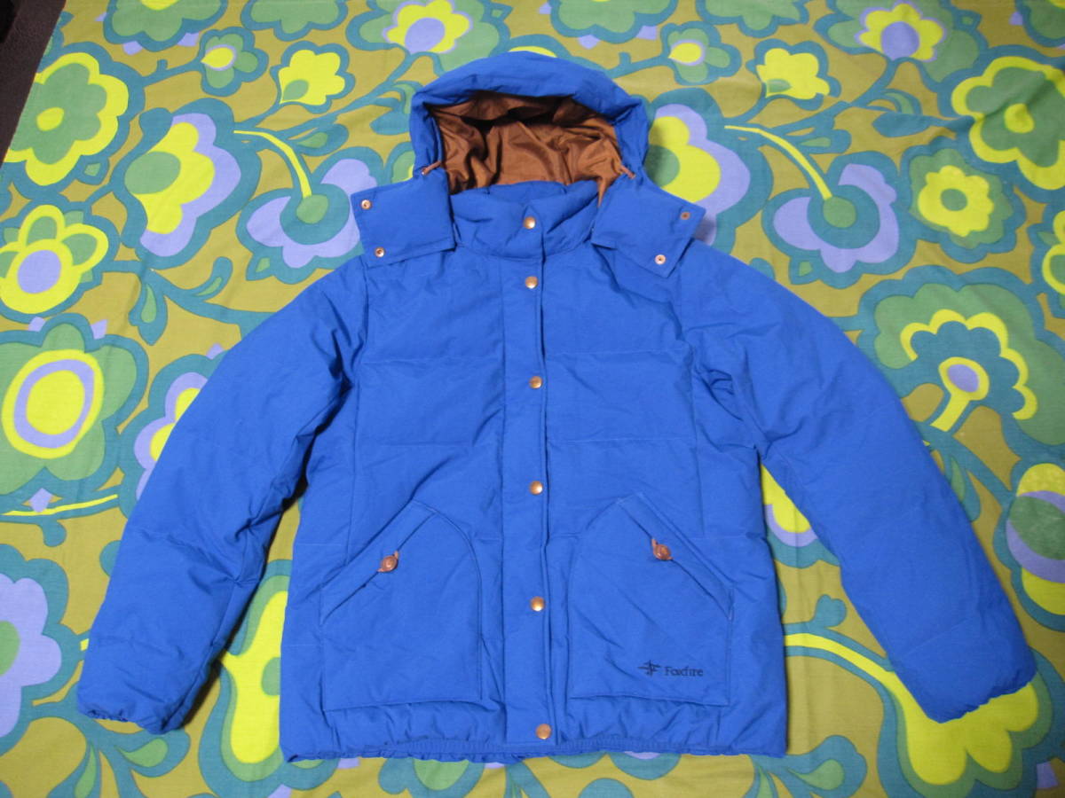 新品 Foxfire フォックスファイヤー ダウンジャケット ブルー レディースL 定価37400円 キャンプ アウトドア拍卖