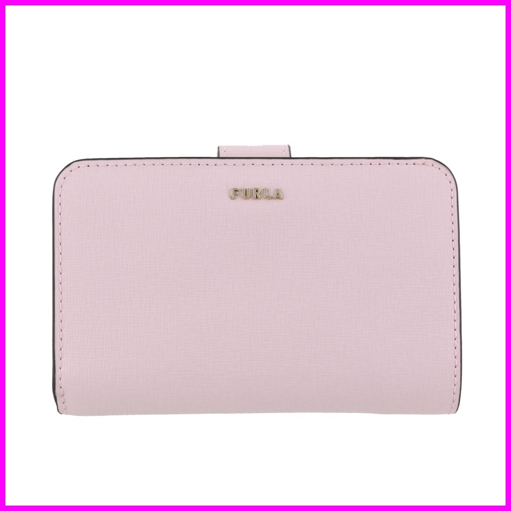 【フルラ FURLA 】BABYLON コンパクトウォレット ピンク レディース 2つ折り財布 PCX9UNO B30 1338S F拍卖