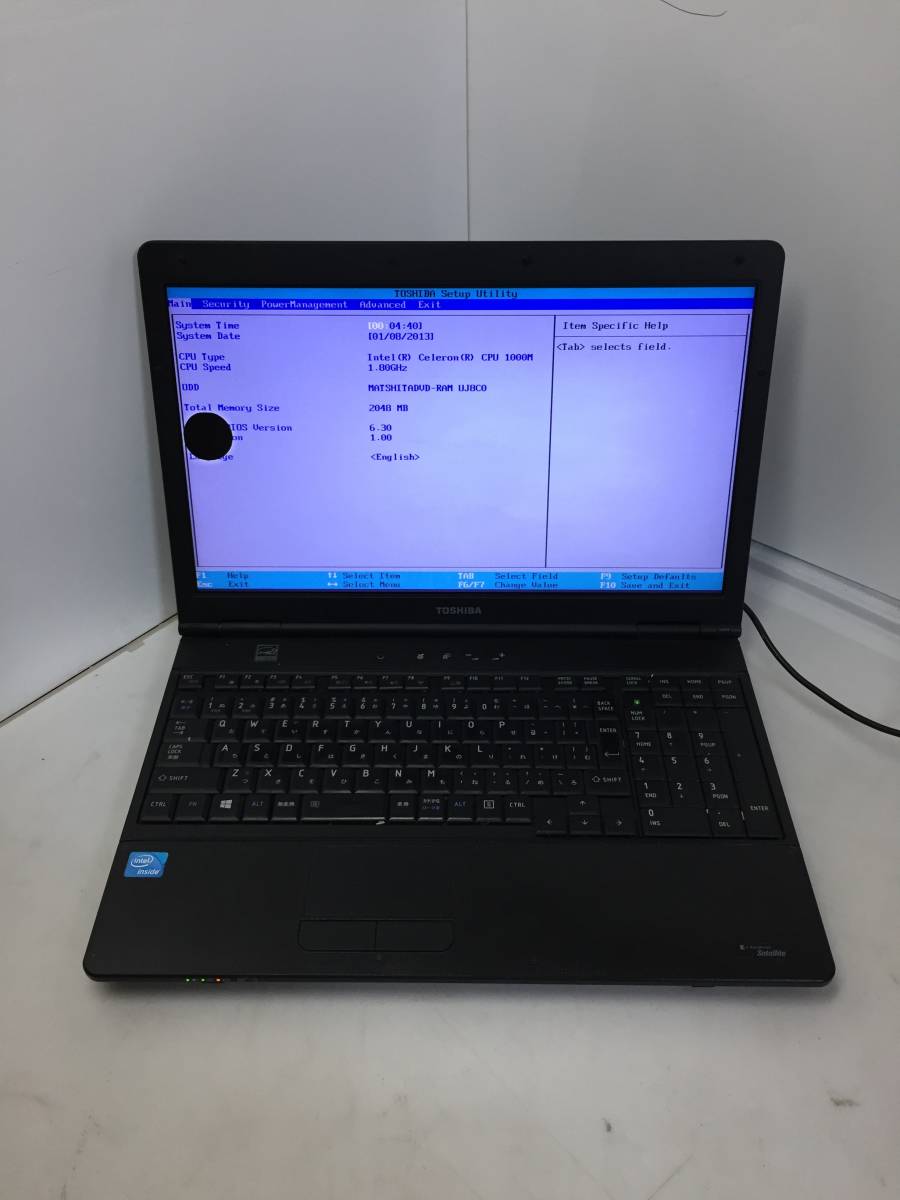 ※即決★【BIOS確認】TOSHIBA/東芝 dynabook Satellite B452/H ノートPC Celeron 1000M 1.80GHz 2GB【ジャンク品】拍卖