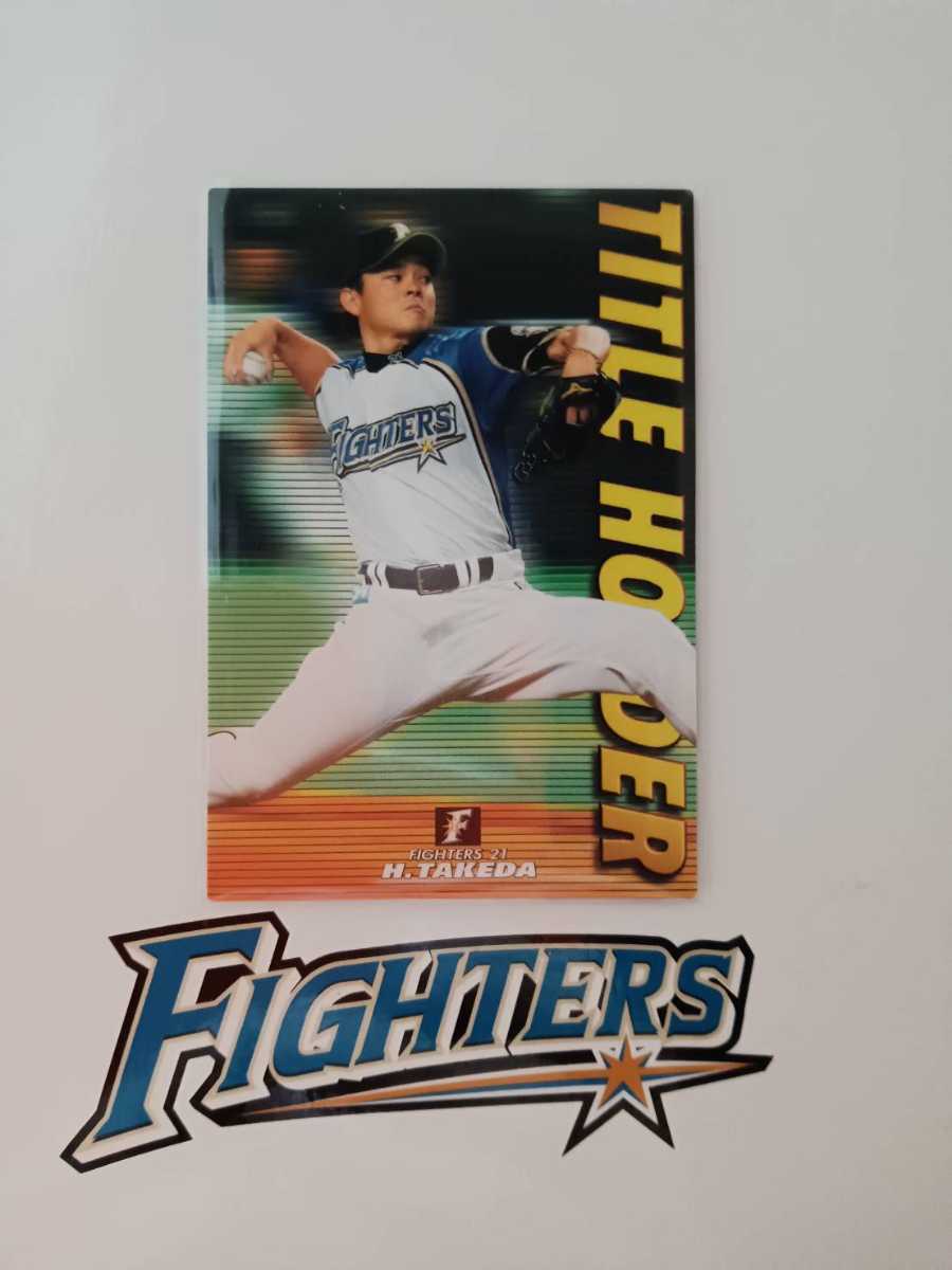 NPB カルビープロ野球チップス 2013年 第1弾タイトルホルダーカード 北海道日本ハムファイターズ T-17 武田 久 右腕 最多セーブ3度獲得拍卖