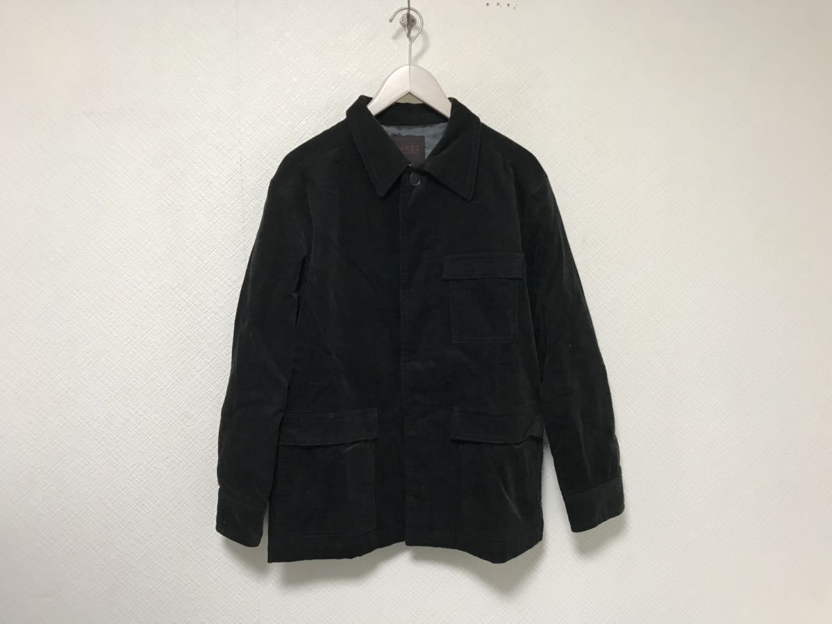 本物タケオキクチTAKEOKIKUCHIコットンコーデュロイステンカラーコートジャケットメンズアメカジサーフビジネススーツミリタリー黒日本製2M拍卖