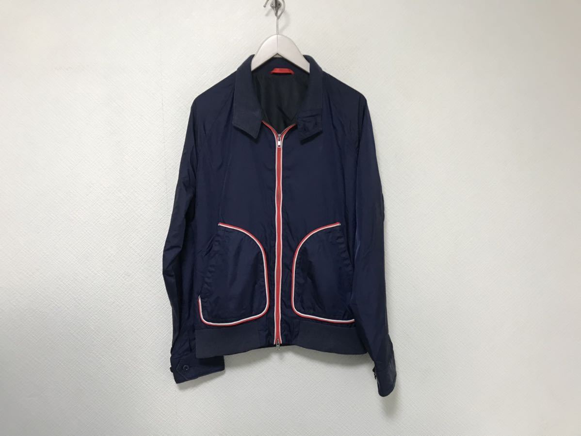 本物ビームスBEAMSナイロンスイングトップジャケットメンズアメカジサーフビジネススーツワーク紺ネイビーLスウィングトップ拍卖