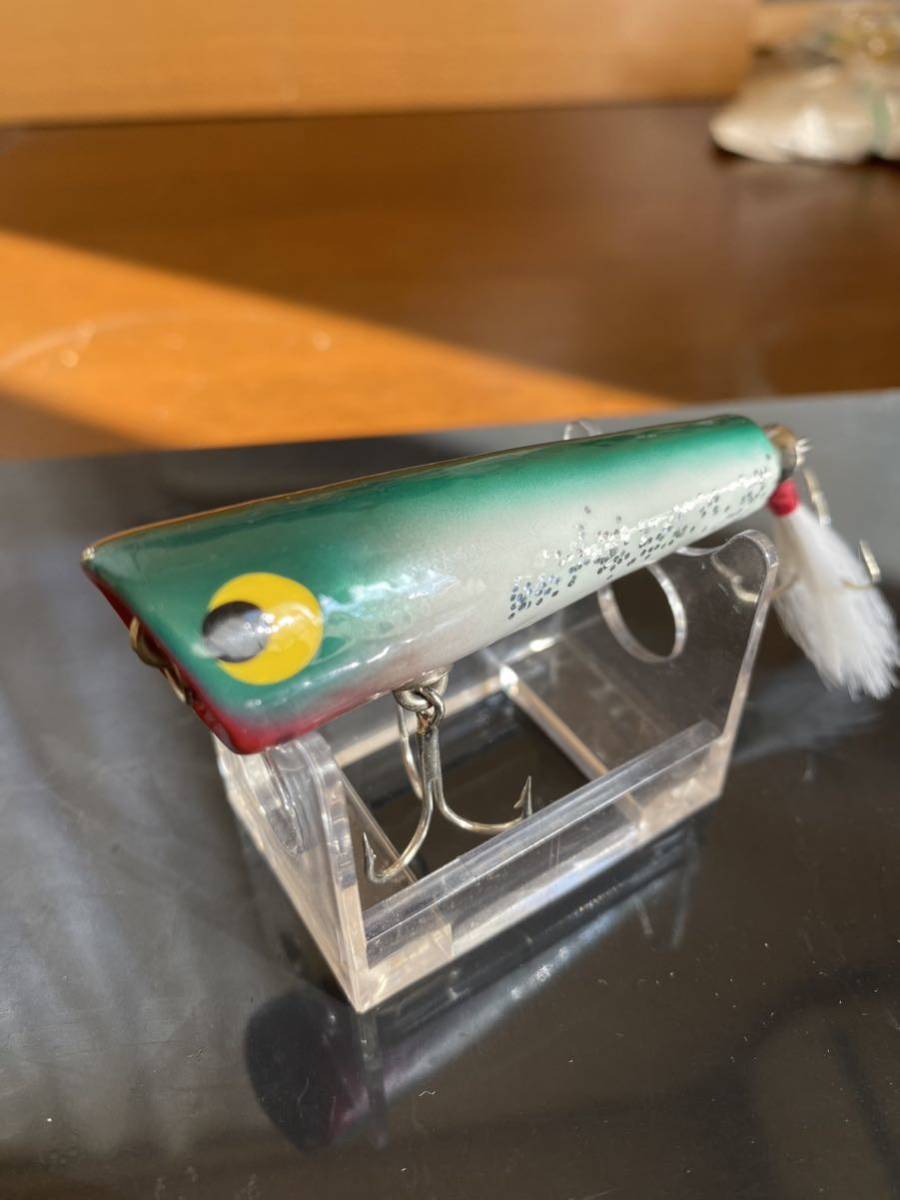 廃番 オールド ルーハージェンセン PJ ポップ トップ ポッパー ルアー 9.8g バルサ マイケル ティファ ウォブルポップ R ウッド拍卖