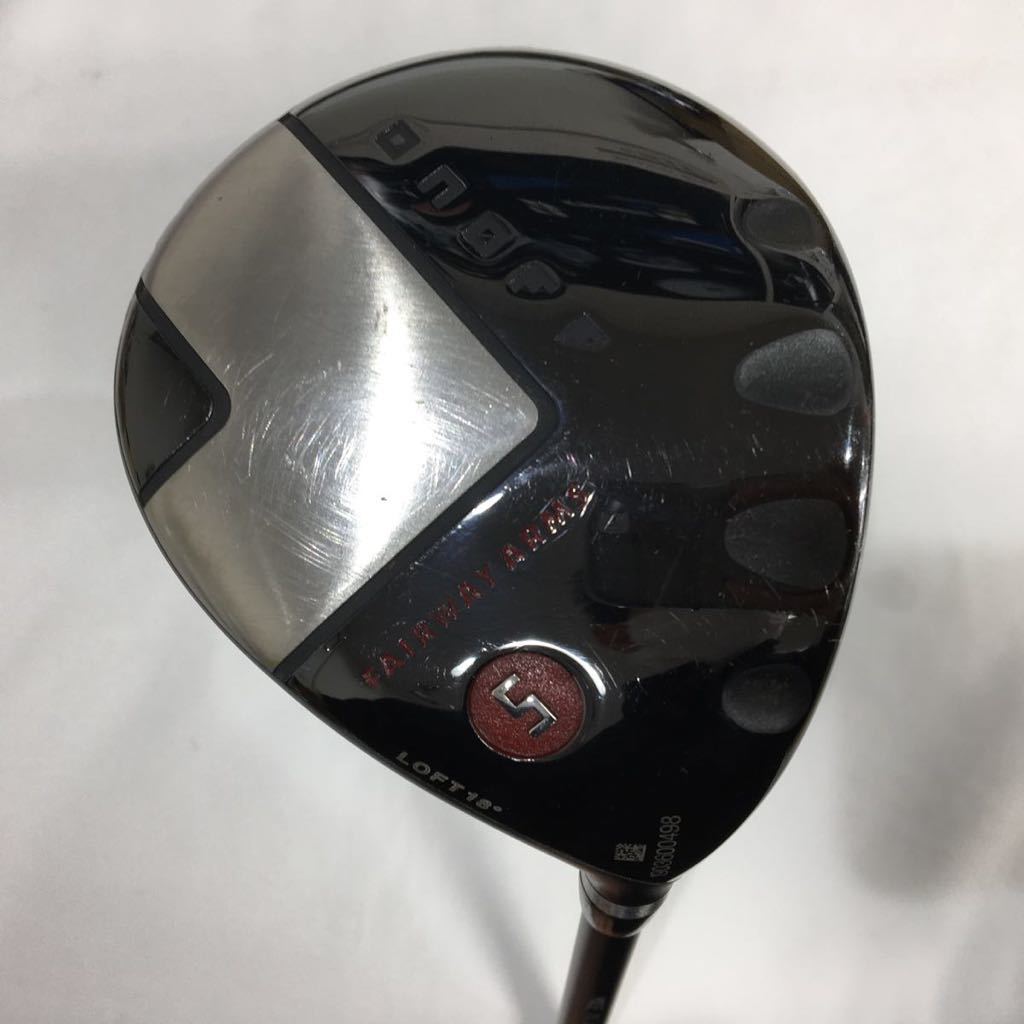 本州のみ送料無料【即決価格】FW グローブライド ONOFF FAIRWAY ARMS KURO 2019 / SHINARI:f60K / 18度:S:42.25in:329g / カバーなし拍卖