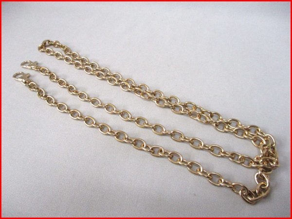 バッグ ショルダーチェーン◇GD 137cm 170g ハンドメイド・交換用拍卖