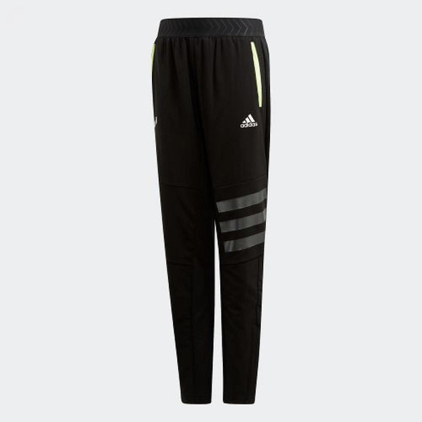 【KCM】Z-adi-407-130★展示品★【adidas】ジュニア YB メッシ ストレート トレーニングパンツ FYL96-ED5726 ブラック サイズ 130拍卖