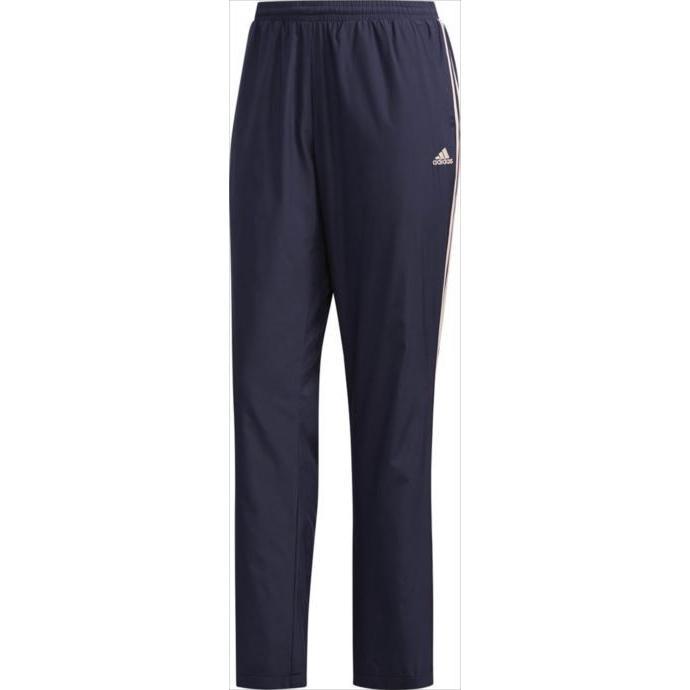 【KCM】Z-adi-493-L★展示品★【adidas/アディダス】レディース ウインドパンツ 裏起毛 FKJ88-DN1299 ネイビー/ピンク サイズ L拍卖