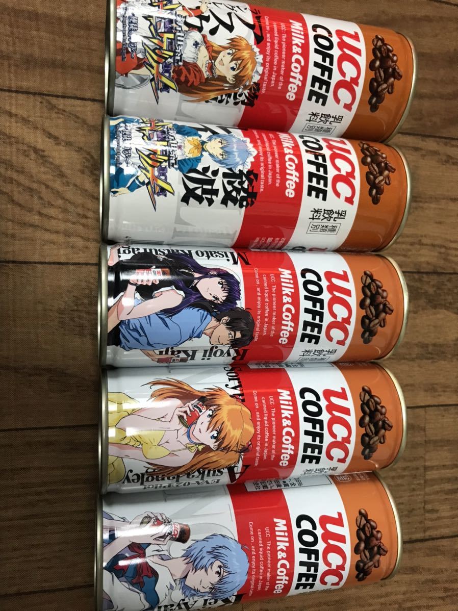 UCCコーヒー エヴァ缶5本セット エヴァンゲリオン拍卖