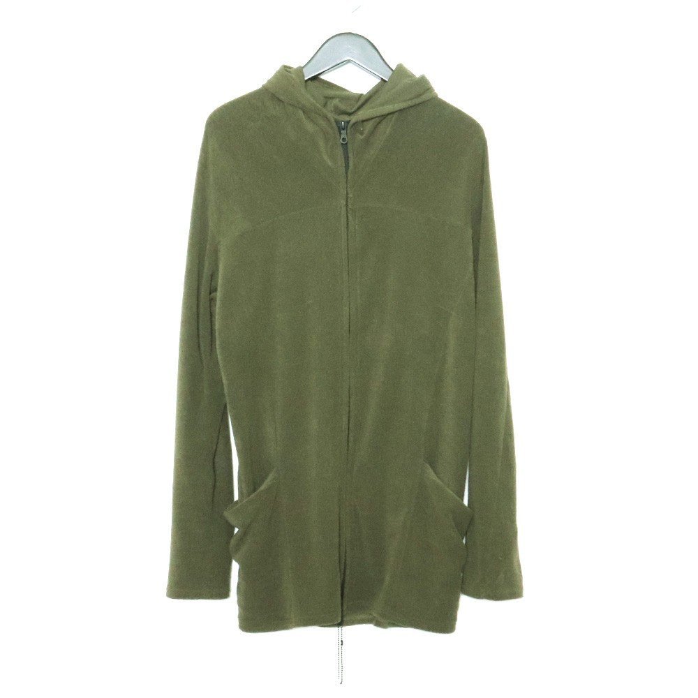RIPVANWINKLE CROSS NECK HOODIE カーキ サイズ4 R+107 リップヴァンウィンクル クロスネックフーディ パーカー拍卖