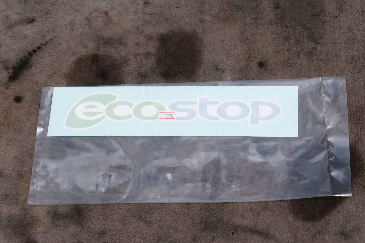 R4 ISUZU GIGA いすゞ ギガ 10t 15t 4軸低床 / フォワード / エルフ 等 純正 「ecostop」デカール ステッカー 新車降ろし! NO11拍卖