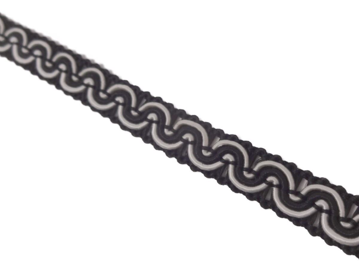 キラリ手芸部 No.5302 手芸用 ブレード 黒色 ブラック 幅1cm×長さ3m巻き拍卖