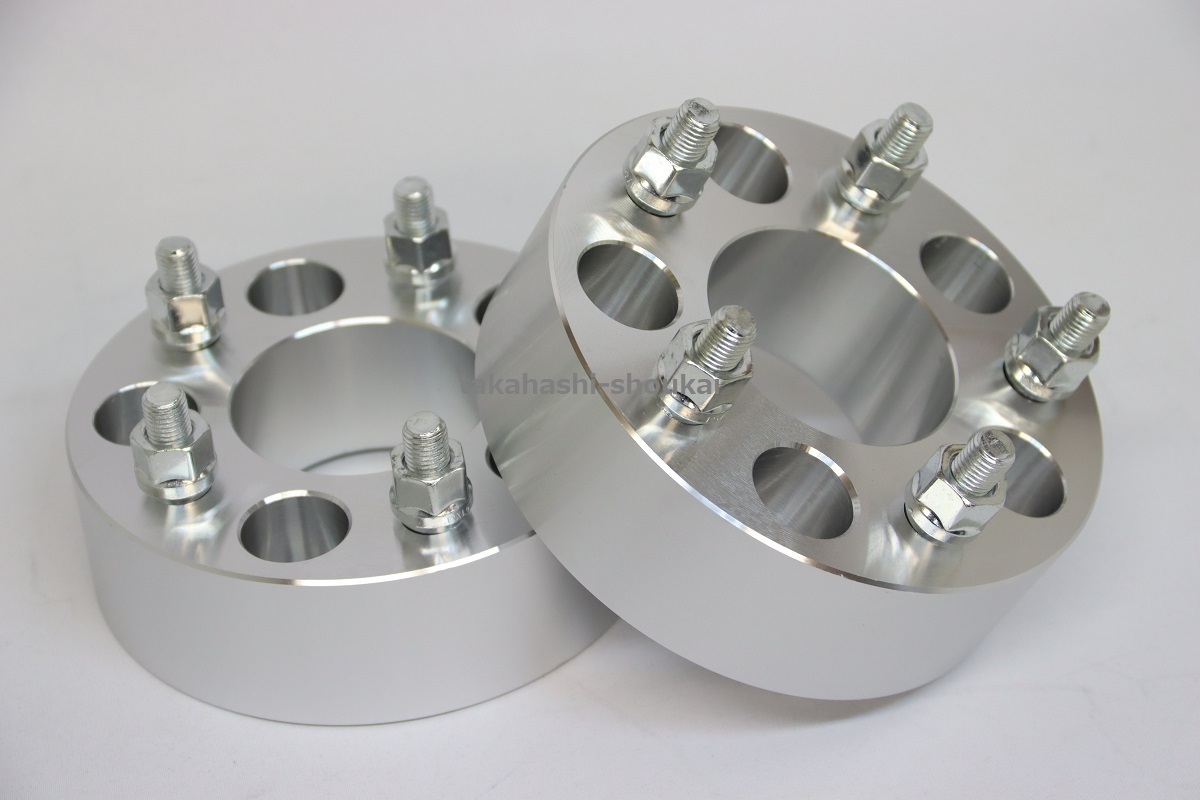 新品 5穴 PCD114.3 ワイドトレッドスペーサー 31.8mm 2枚【ハブ内径:73mm・ねじサイズ:インチ1/2-20】拍卖