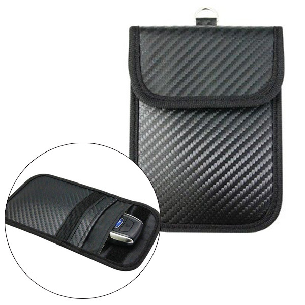 リレーアタック防止キーケース 縦型 スマートキーの電波を遮断 セキュリティ 自動車盗難防止 カーボン調 98×140×15mm カシムラ KE-77 ht拍卖