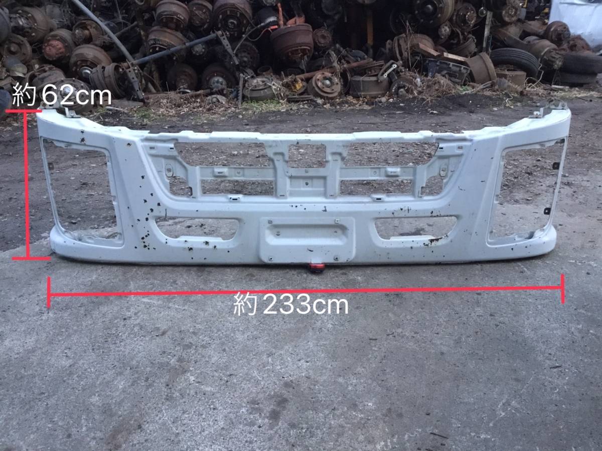 イスズ ファブスター ギガ フロント バンパー 白 要板金 F 221217 即日発送可 ヤフオク 240×76×33拍卖