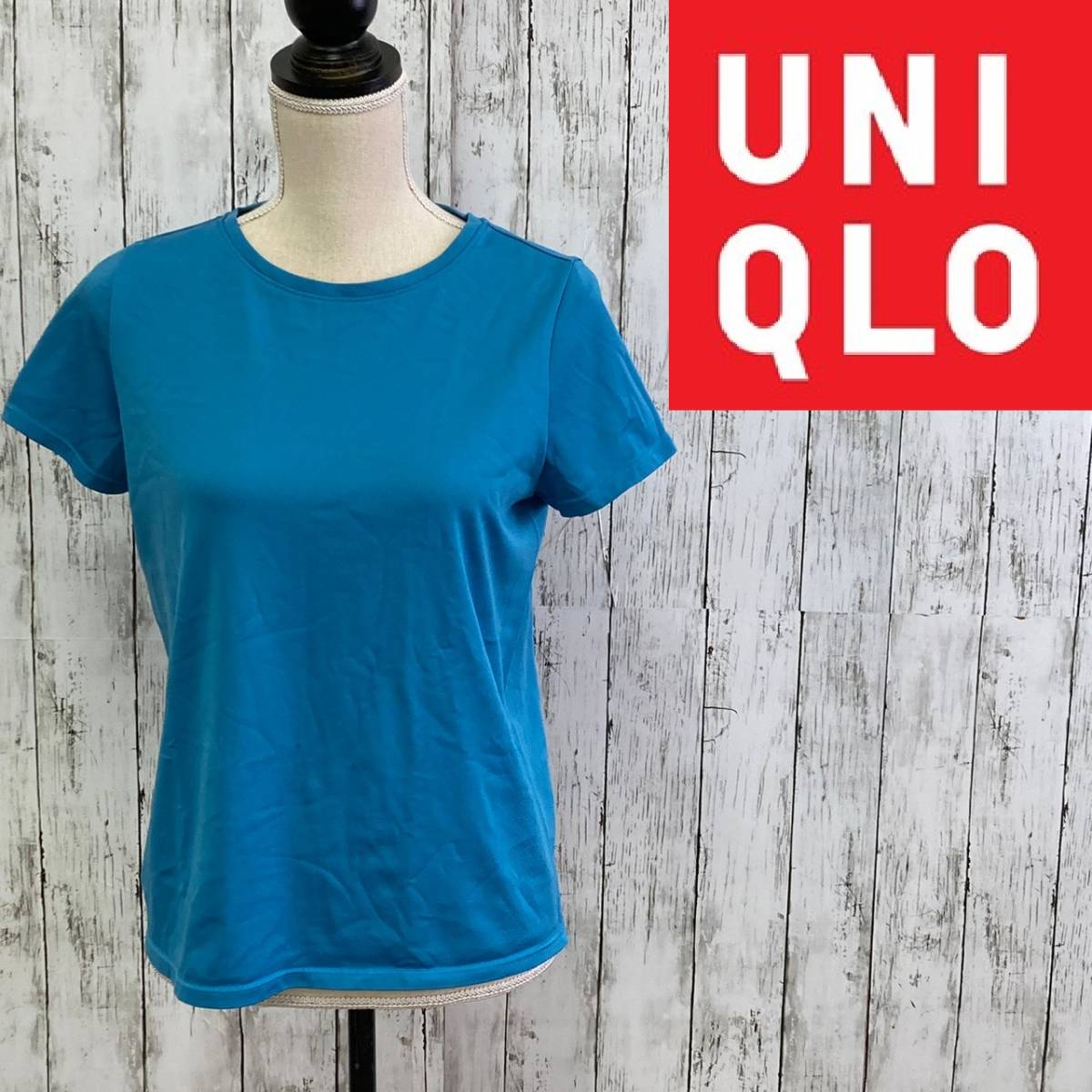 UNIQLO★ユニクロ★ドライEXマッピングクルーネックT★サイズM 10-9 拍卖