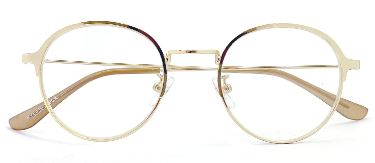 新品 伊達メガネ ボストン型 py-6499-3 UVカット クリアサングラス pageboy メタル ダテメガネ ダテ眼鏡 py6499拍卖