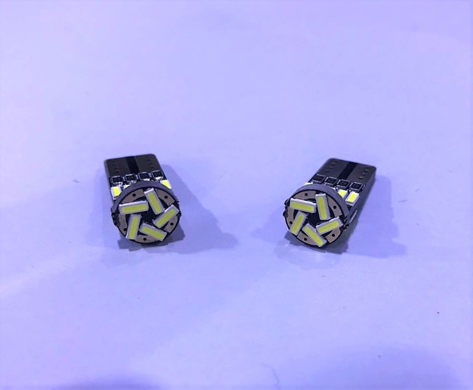 24V車専用 T10ウエッジ球LED 15連 ポジション球 とても明るい! ホワイト 2個.トラック、重機、船舶などにも!拍卖