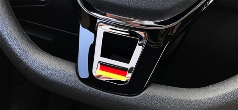 VW ゴルフ 7 ポロ GTi パサート ジェッタ ステアリング ホイール ハンドル エンブレム ドイツカラー拍卖