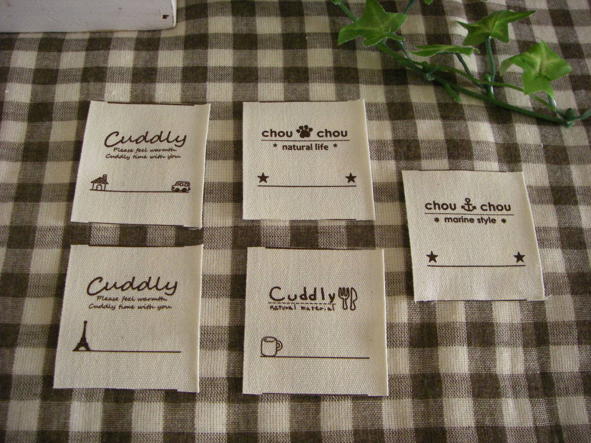 【僅か】★№097H ASHIATOYA 綿平 タグ 45mm幅 5柄×6セット=30枚拍卖