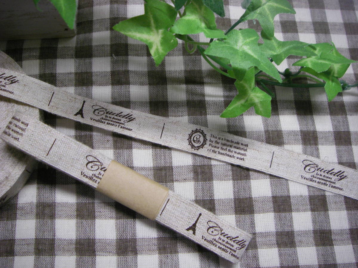 【僅か】★№062 ASHIATOYA リネンタグ 15mm幅 3柄×6セット=18枚拍卖