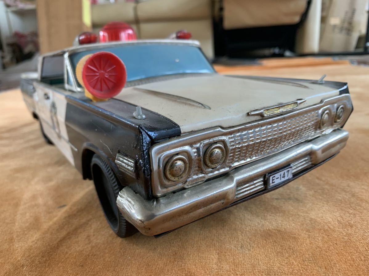 1963シボレーインパラブリキ当時物。ピックサイズ tin toys ローライダー ハイドロ ブリキのおもちゃ 激レア 希少 昭和拍卖