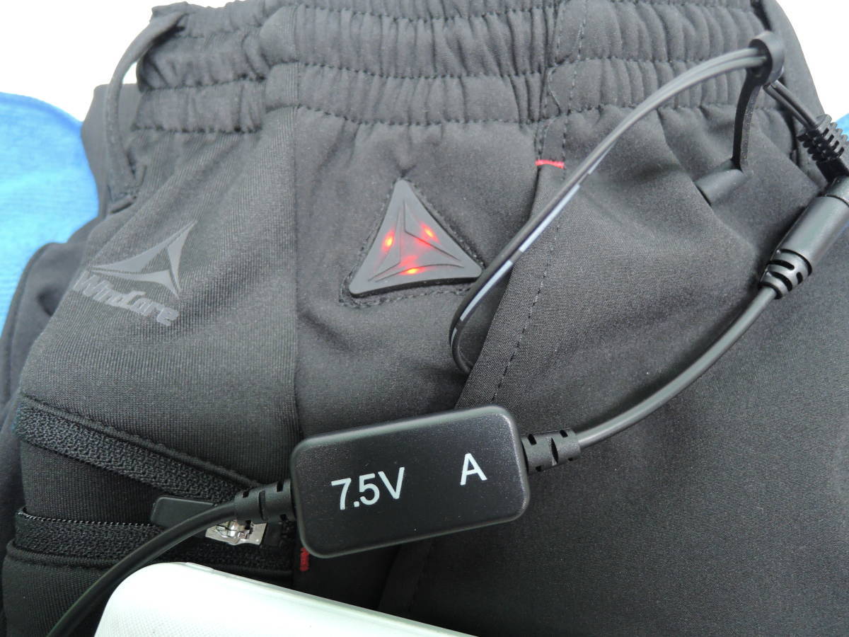 送料無料 ウィンドコア ヒーターベストに使える 7.5V USB 変換ケーブル サンエス L型 防寒 ワークマン サンエス 7.2A 7.5A Wind Core ③拍卖