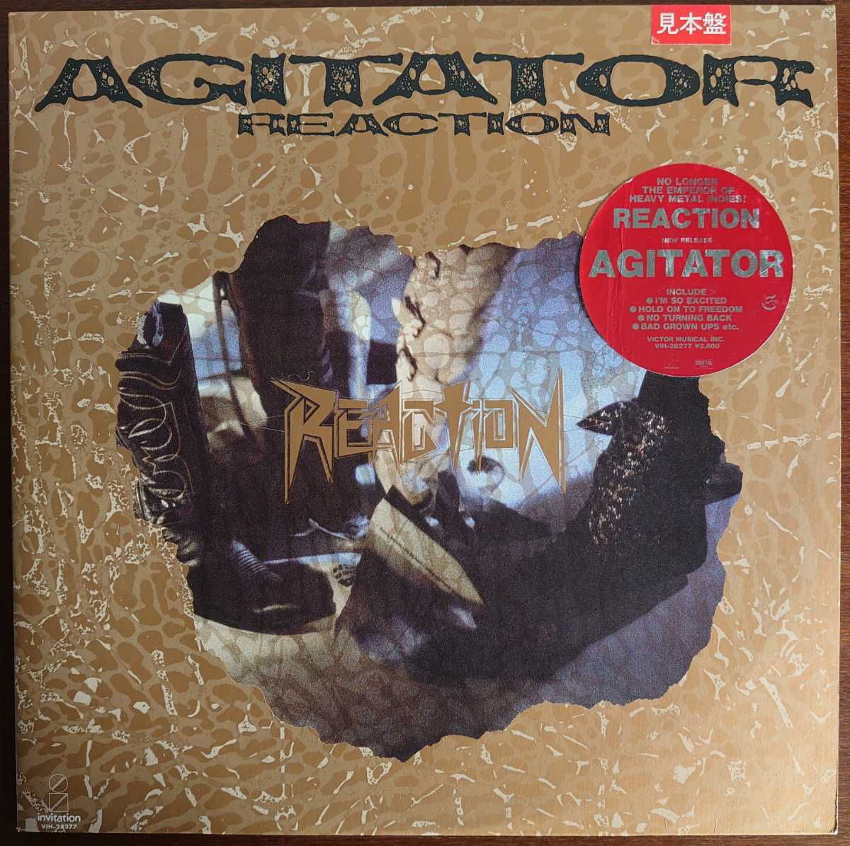 【見本盤】VIH-28277 1986年/AGITATOR(LP)/REACTION-リアクション拍卖