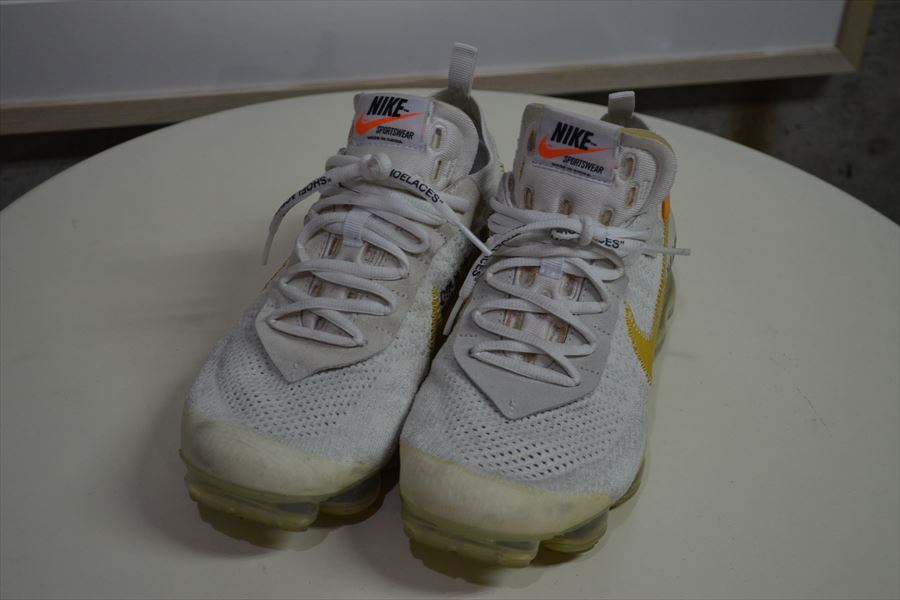 オフホワイト ナイキ エアヴェイパーマックス OFF-WHITE NIKE AIR VAPORMAX WHITE スニーカー シューズ 靴 27.5 D2913拍卖
