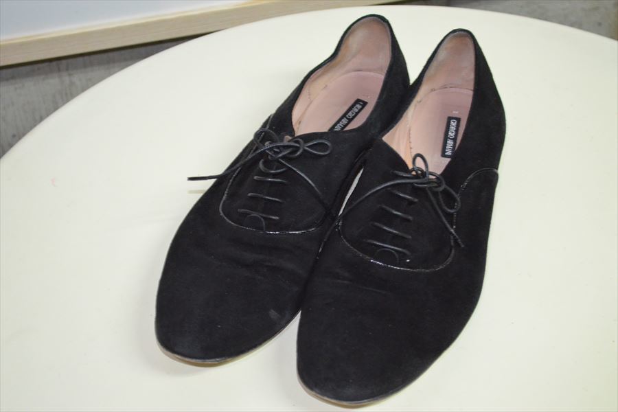 ジョルジオアルマーニ GIORGIOARMANI スウェードレザー シューズ 靴 41 D2950拍卖