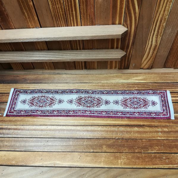 j024◆珍しい横長の絨毯です◆ ドールハウス 用 ミニチュア ペルシャ 絨毯 ラグ マット カーペット トルコ Doll House Blythe ブライス拍卖