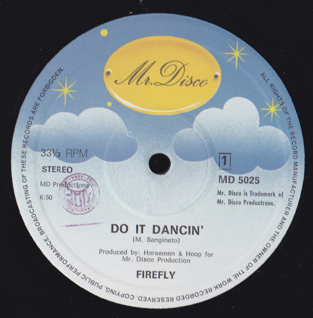 イタロブギー12inch★FIREFLY / Do it dancin’★Mr.Disc★拍卖