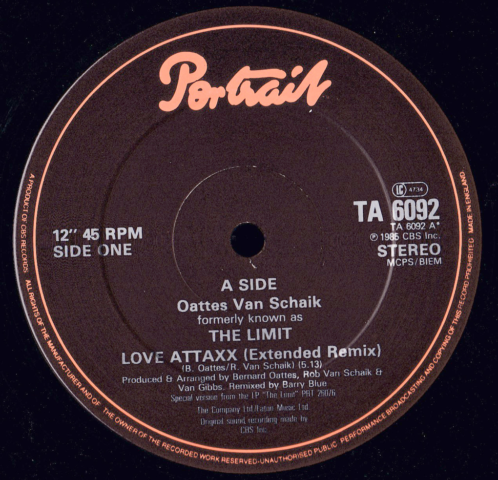 ダンクラ12inch★Oattes Van Schack THE LIMIT / Love attaxx★Portrait★拍卖