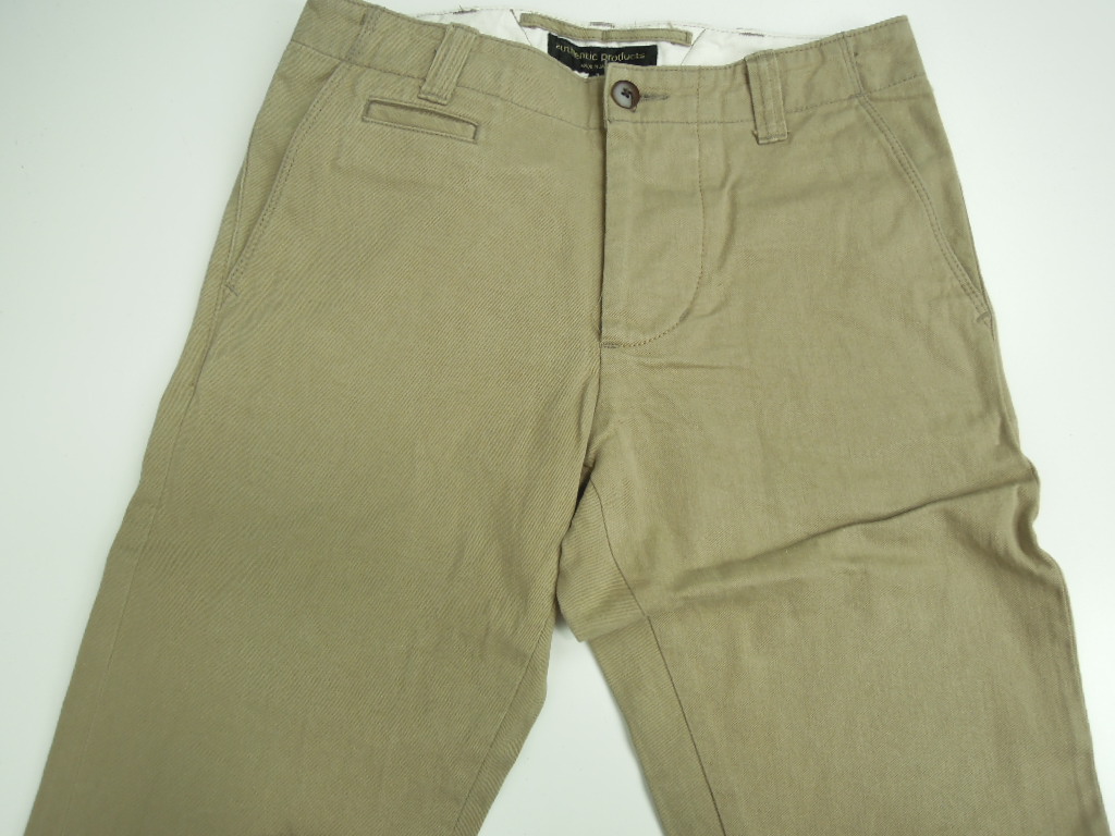 19hj 美品AUTHENTIC PRODUCTS オーセンティック プロダクツ 耳付きチノパン拍卖