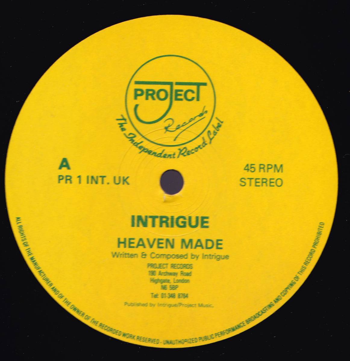ダンクラ12inch★INTRIGUE / Heaven made / Ropes★Project records★拍卖