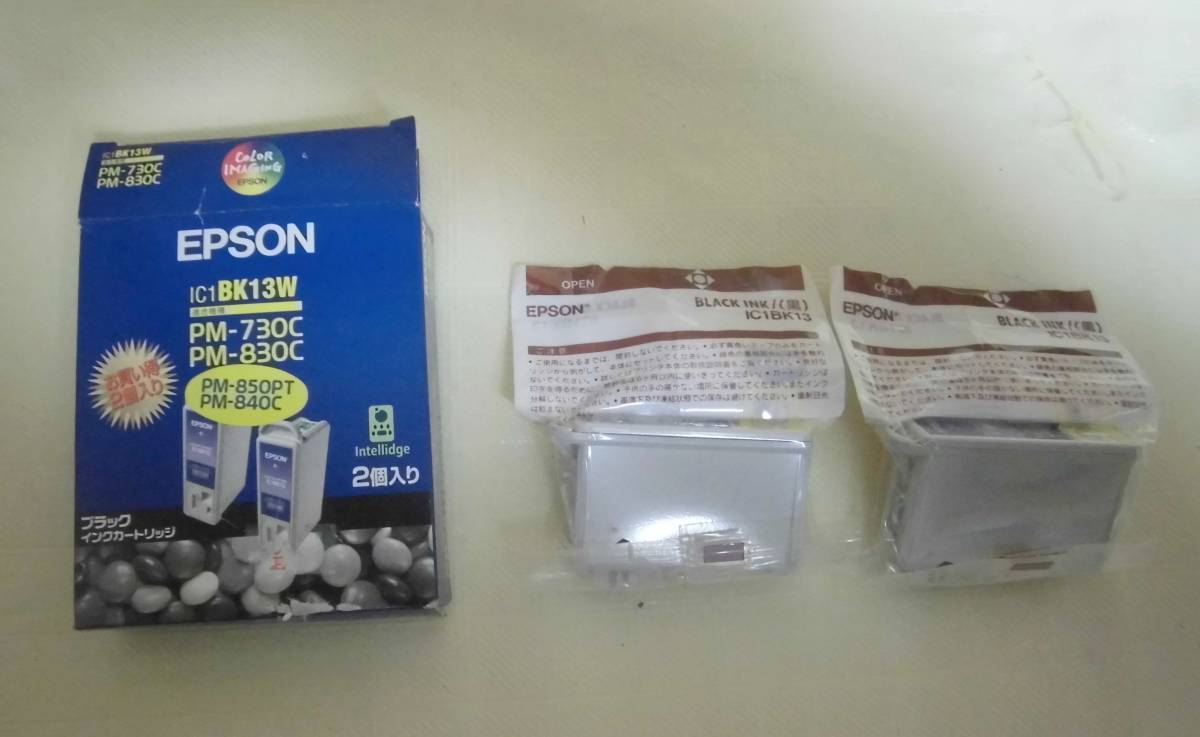 EPSON 純正カートリッジIC1BK13 ブラック2個入り 期限切れ拍卖