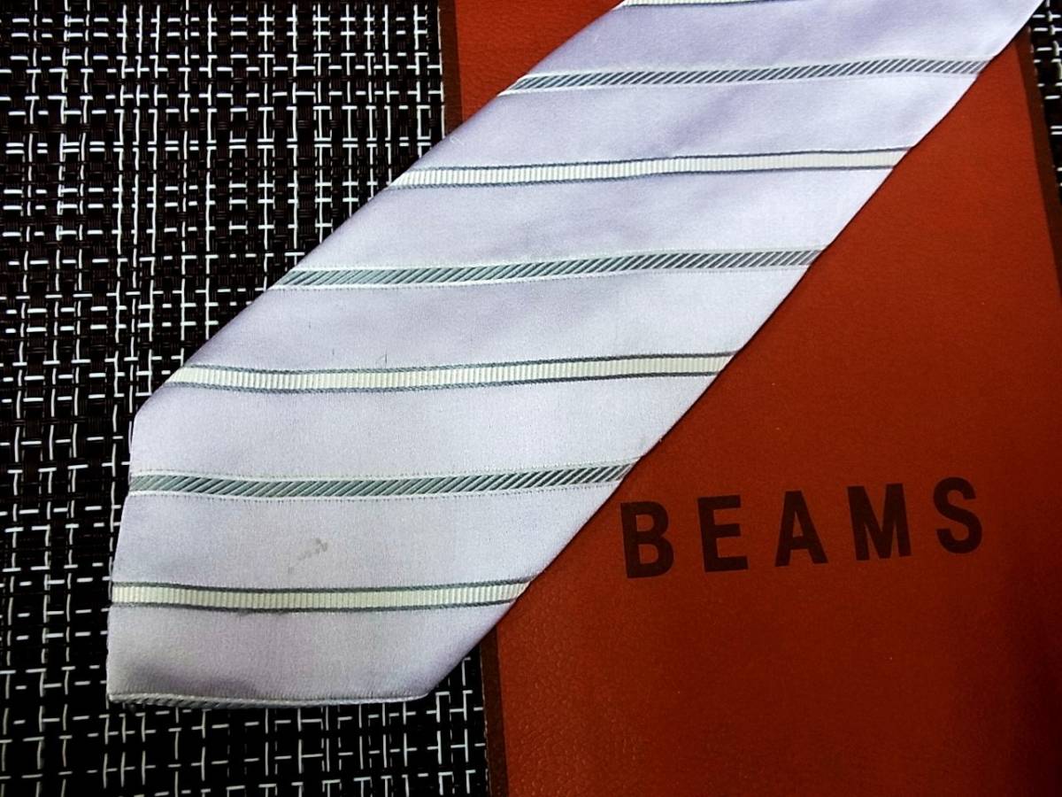 ・ω・ ★SALE★2936■【BEAMS】ビームス【ストライプ】ネクタイ♪拍卖