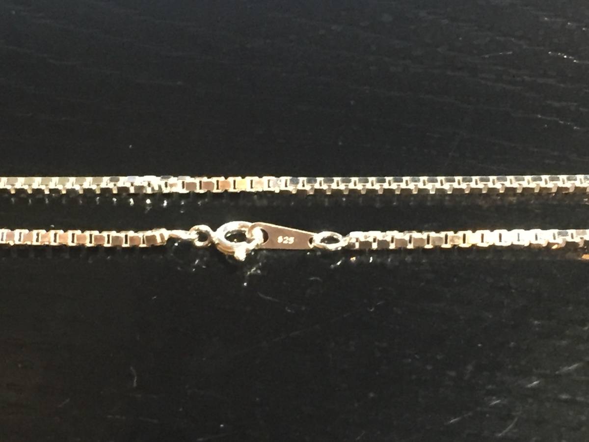 ◎送料無料 シルバー925 / 刻印有 ベネチアンチェーン45cm 太目2.0ミリ幅 (B200-45)拍卖