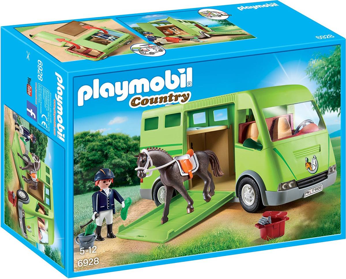即決!新品 PLAYMOBIL 6928 馬のトレーラー プレイモービル拍卖