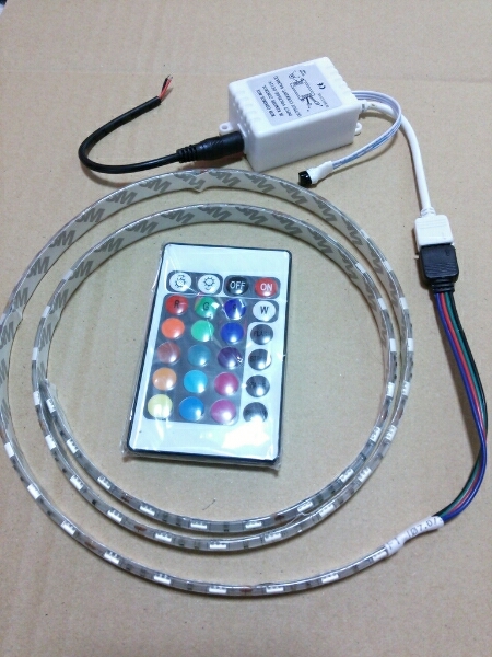 LEDテープ RGBレインボー 1m60連 防水 コントローラー付 カット可能拍卖