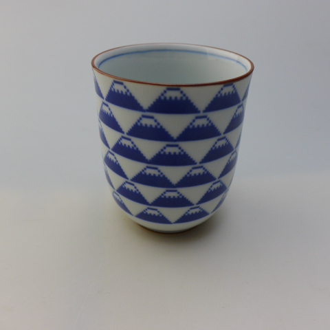 ★お買い得★半額以下★有田焼★作家作★富士山★湯呑★手描き拍卖