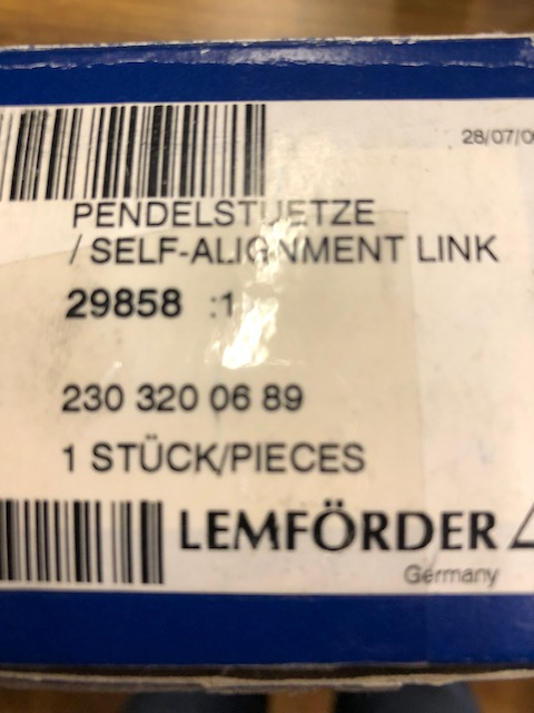 【正規純正OEM】 ベンツ スタビライザー バーリンクロッド 右側 アームリンク W221 R230 Sクラス SLクラス 2303200689拍卖