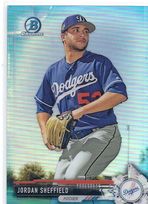 2017 Bowman Chrome Draft Jordan Sheffield Light Blue Refractor /399拍卖