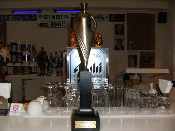 非売品★昭和レトロ★日本製★洋楽 ロック ユーロビート BROS ブロス★1988年 フジテレビ FNS歌謡祭 音楽大賞 特別賞 トロフィー オブジェ拍卖