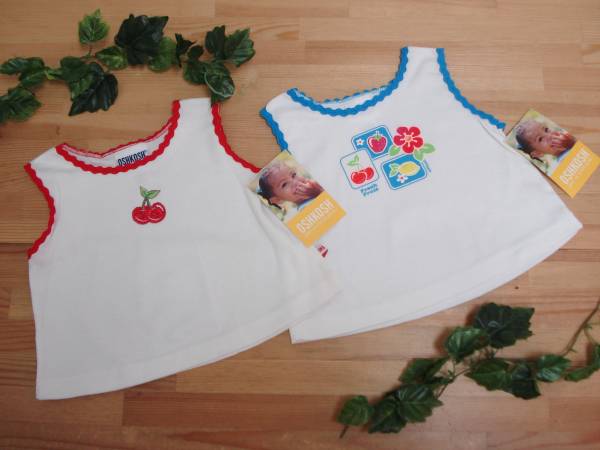 未使用★オシュコシュ★ラメ入デザインタンクトップ2枚組 18ヶ月拍卖