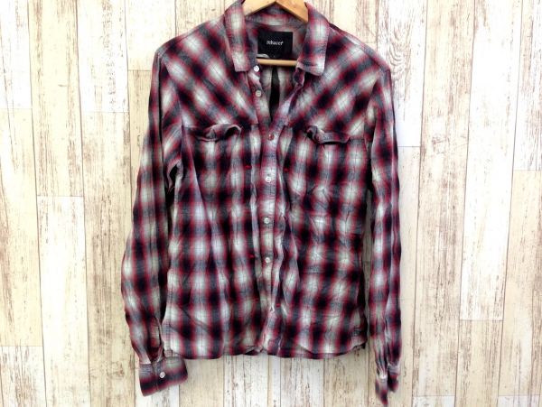 良品・rehacer/レアセル チェックネルシャツ L拍卖